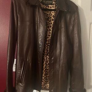 Women’s size medium authentic leather jacket.